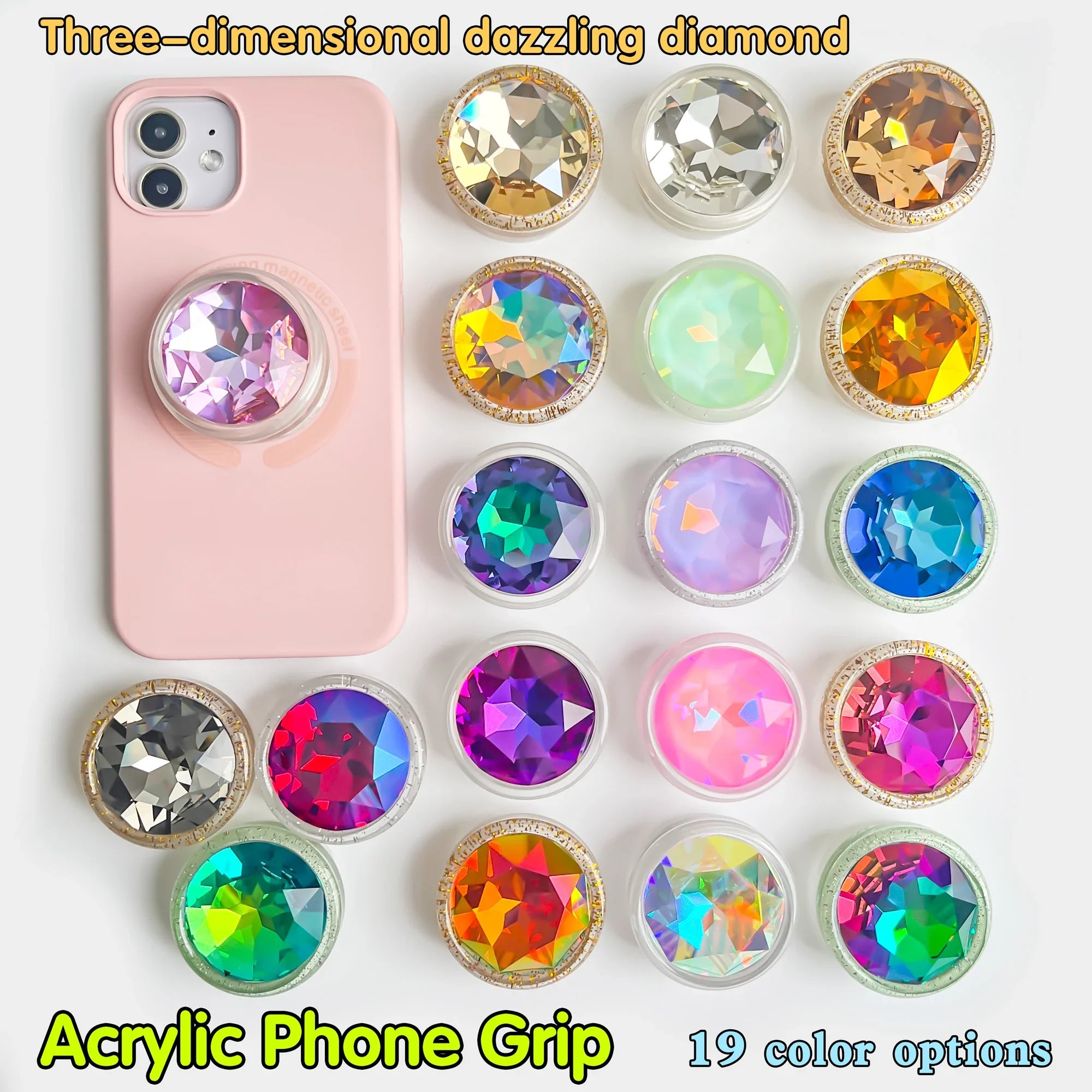 Glam Magnetic Diamond Phone Holder